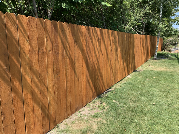 picture of beautiful cedar wood fencing in provo
