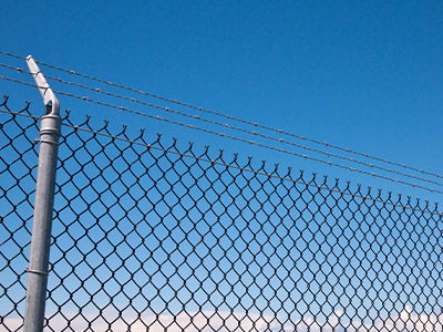 picture of security fencing in provo utah installed by haven yard fencing