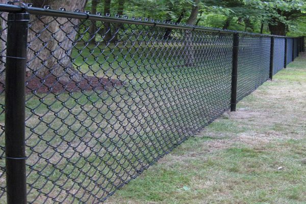 picture of black chain-link fence in salt lake city